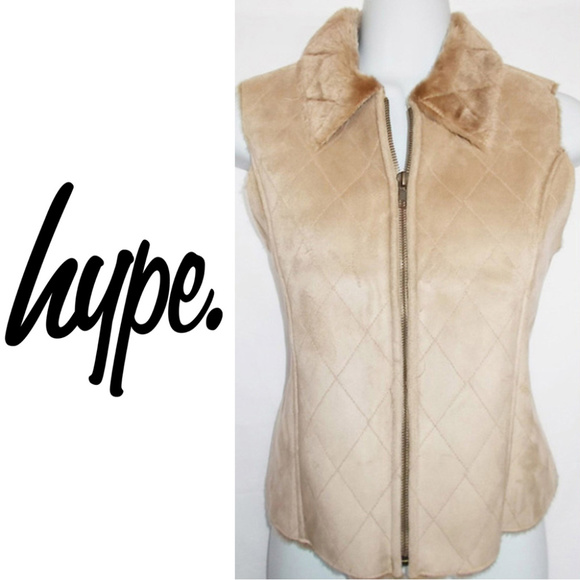 Hype Jackets & Blazers - 🦋HYPE ~ Women's Suede & Faux Fur Vest ~ Size Small